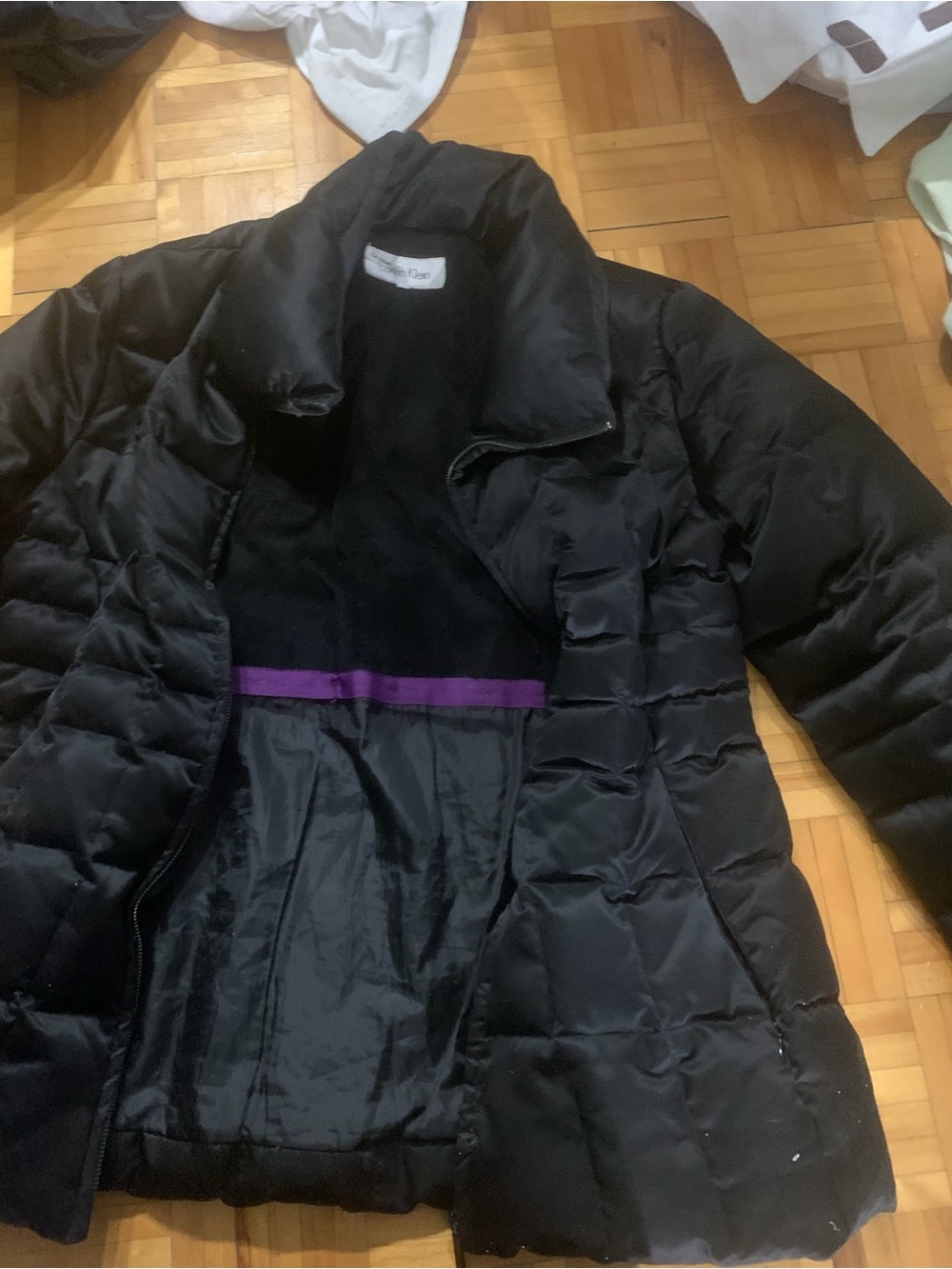 Calvin Klein Black Quilted Puffer Jacket - Picture 3 of 4